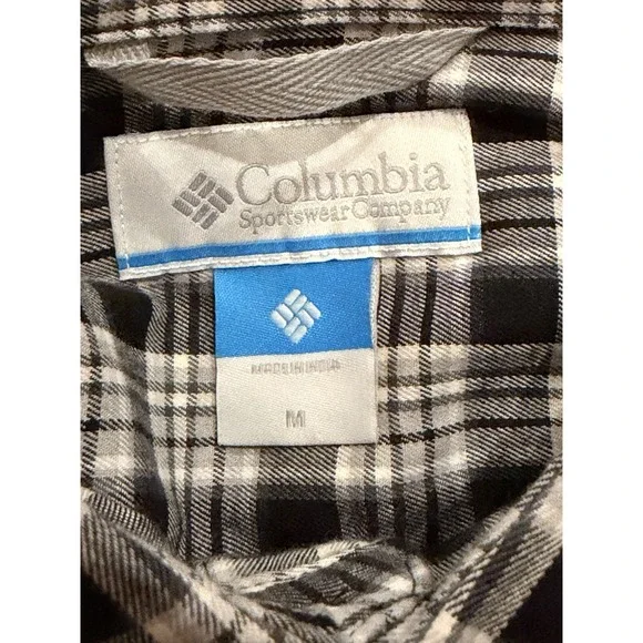 Columbia Men's Vapor Ridge III Long Sleeve Plaid Shirt - Medium, Black/Gray - Picture 3 of 4